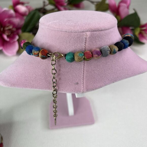 Plunder Design Fashion Jewelry Boutique Boho Necklace Earrings Set New - Picture 4 of 9